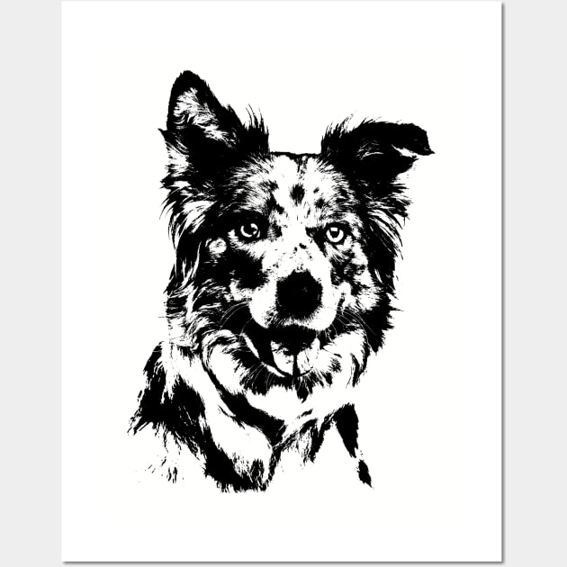 Border Collie Wall Art by Nartissima